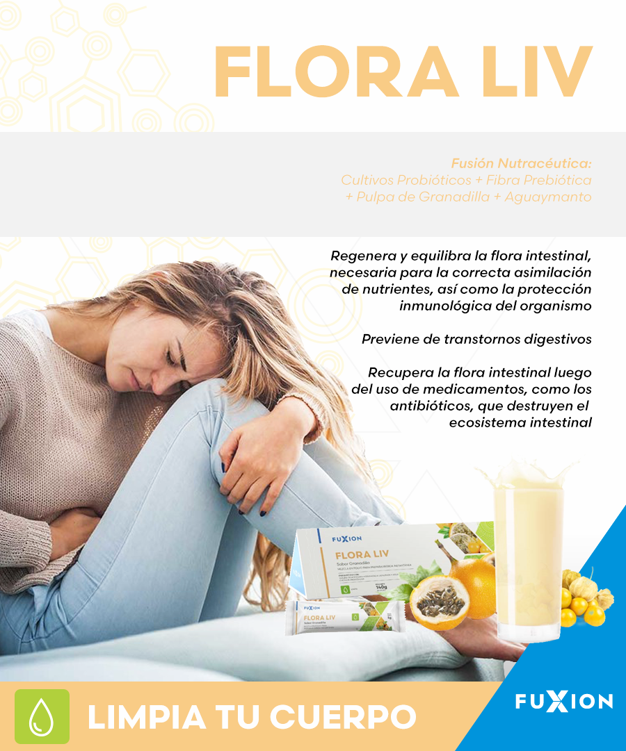 Floraliv de Fuxion ; refuerza, nutrir y reconstruir la flora intestinal