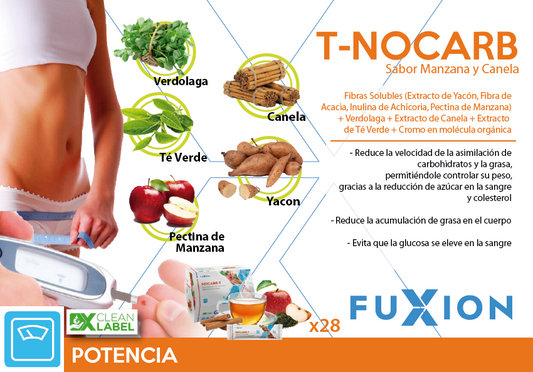 Nocarb-T De fuxion regula el Azucar en la Sangre asimilacion de carbohidratos
