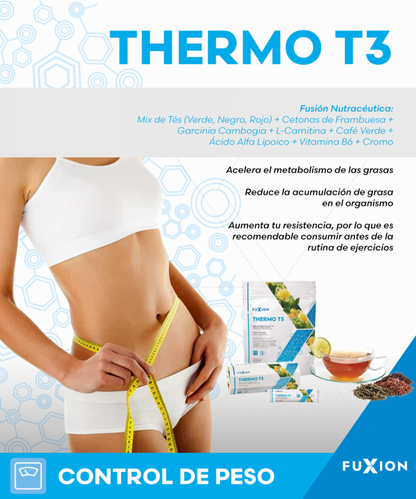 Thermo T3 Fuxion Quemador de grasa y acelera el metabolismo